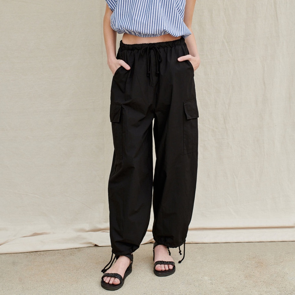 Stateside structured poplin cargo pants S